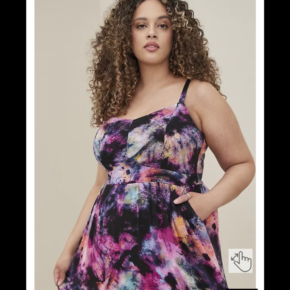 Torrid Tie-dye maxi dress